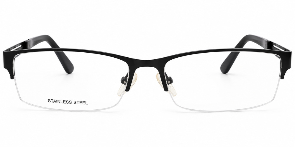 MODERN COLLECTION FM11726S BLACK STAINLESS STEEL EYEGLASSES FRAMES 54-17-145